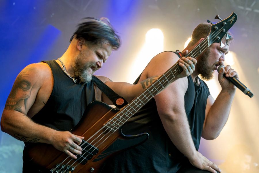 Die Schweizer Band «The Exiled» aus Spiez am Mannried Open Air 2023.