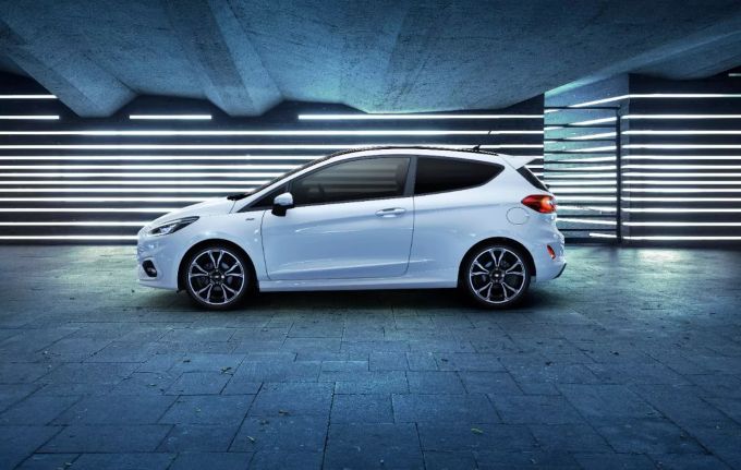 Der Ford Fiesta EcoBoost Hybrid ist auch in der sportlichen ST-Line erhältlich Ford Fiesta EcoBoost Hybrid
