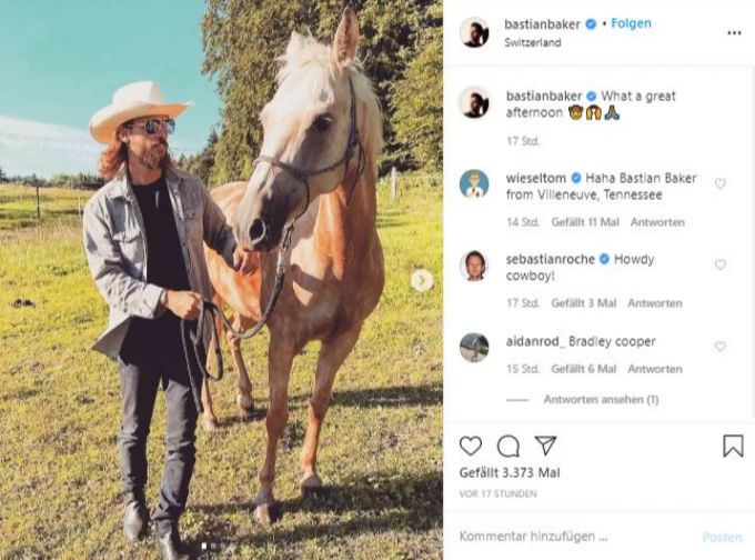 Bastian Baker zeigt seinen neuen Look. bastian