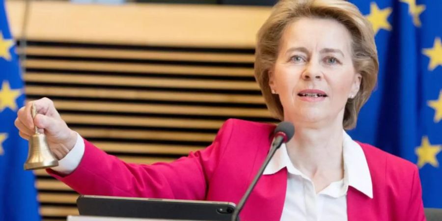 EU-Kommissionspräsidentin Ursula von der Leyen hat sich bei ihrem Konzept eng an dem Vorschlag Deutschlands und Frankreichs orientiert - geht aber deutlich darüber hinaus. Foto: Etienne Ansotte/European Commission/dpa