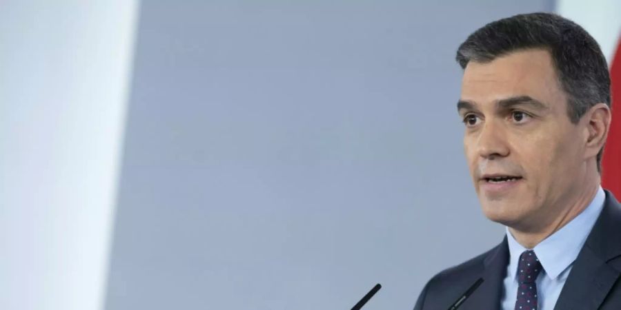 Spaniens Regierungs chef Pedro Sánchez