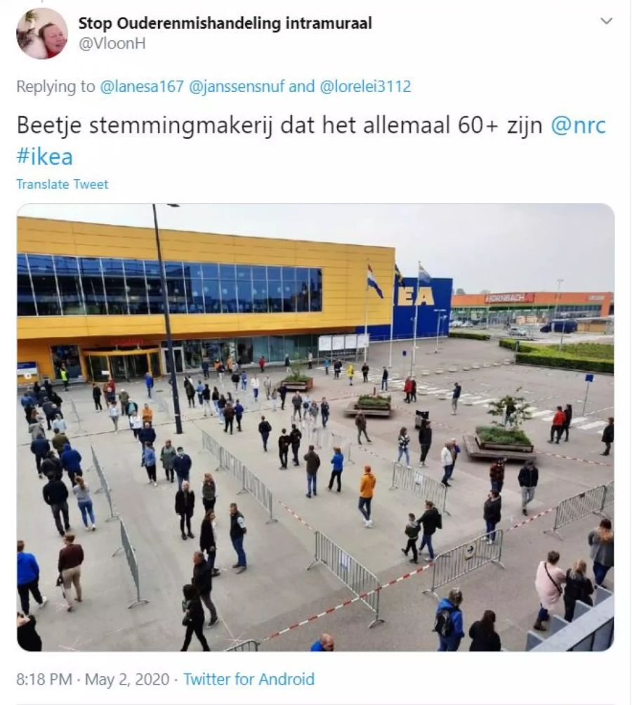 Auch in Holland gab es diesen Samstag einen starken Ansturm auf die Ikea-Filialen.