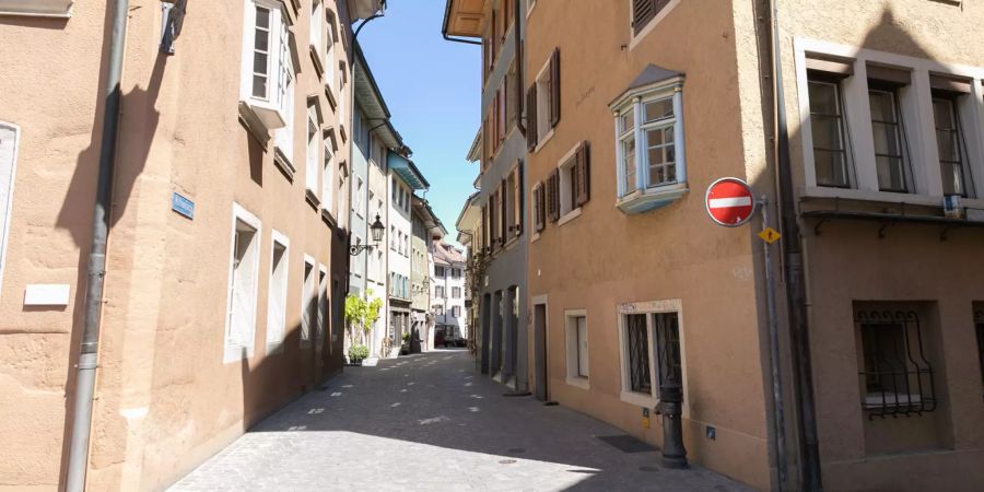 Die mittlere Gasse in Baden.