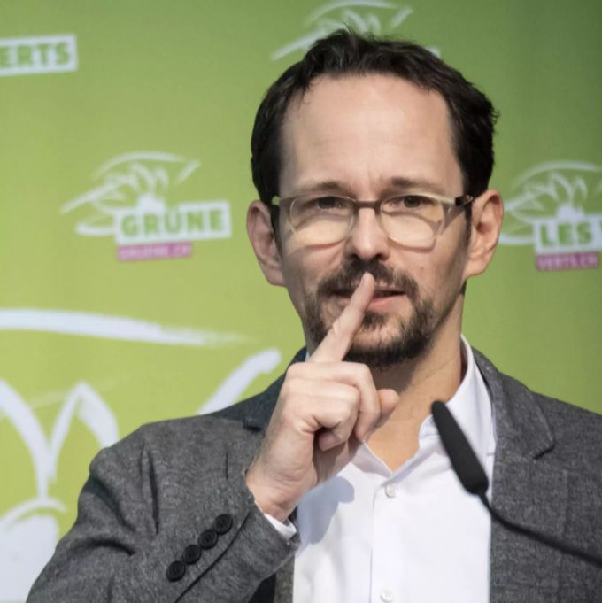 Nationalrat Balthasar Glättli spricht an der Delegiertenversammlung der Grünen, aufgenommen am Samstag, 25. Januar 2020 in Frauenfeld. Balthasar Glättli Corona-App