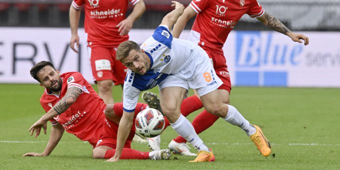 Ein umkämpftes Barrage-Hinspiel endet mit einem 1:1-Remis. FC Thun