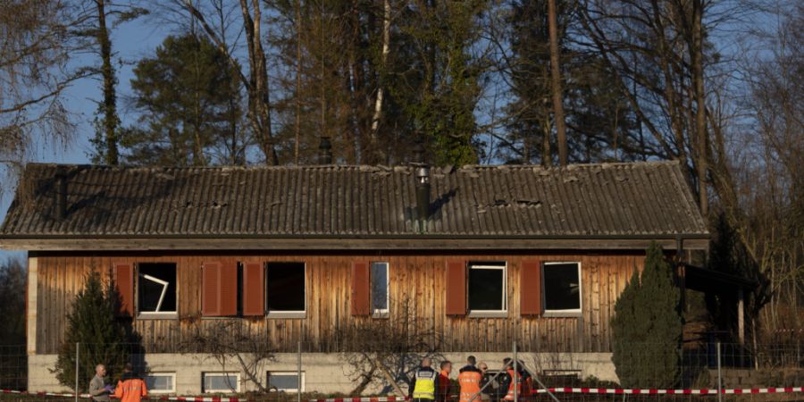 Ende Februar kam es in der Versuchs- und Schulungsanlage Tätsch zu einer Detonation. Die Gebäudeversicherung übernimmt entstandene Gebäudeschäden. (Archivbild)