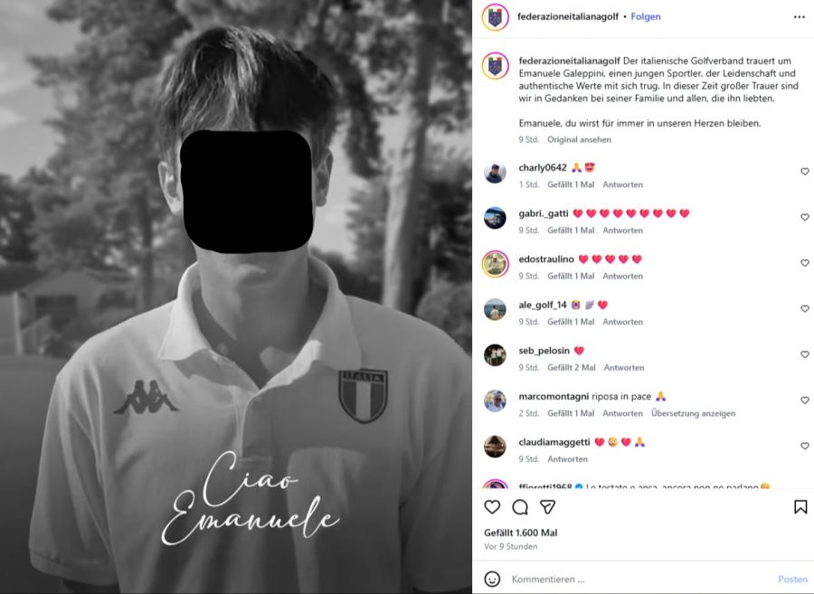 Crans-Montana Nachsuchs-Golfer