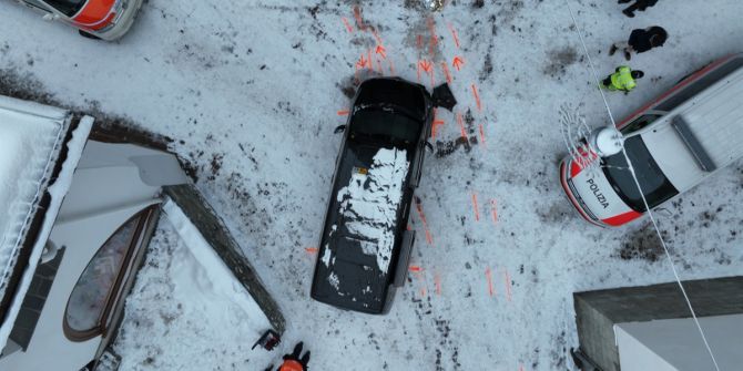 St. Moritz Autounfall