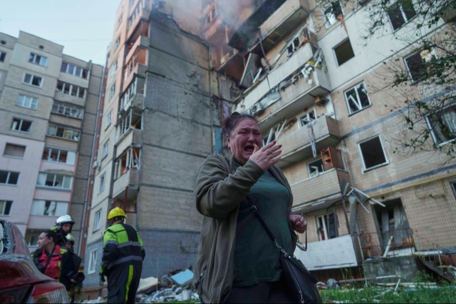 Am Wochenende kam es zu einem grossen russischen Drohnenangriff auf Kiew.