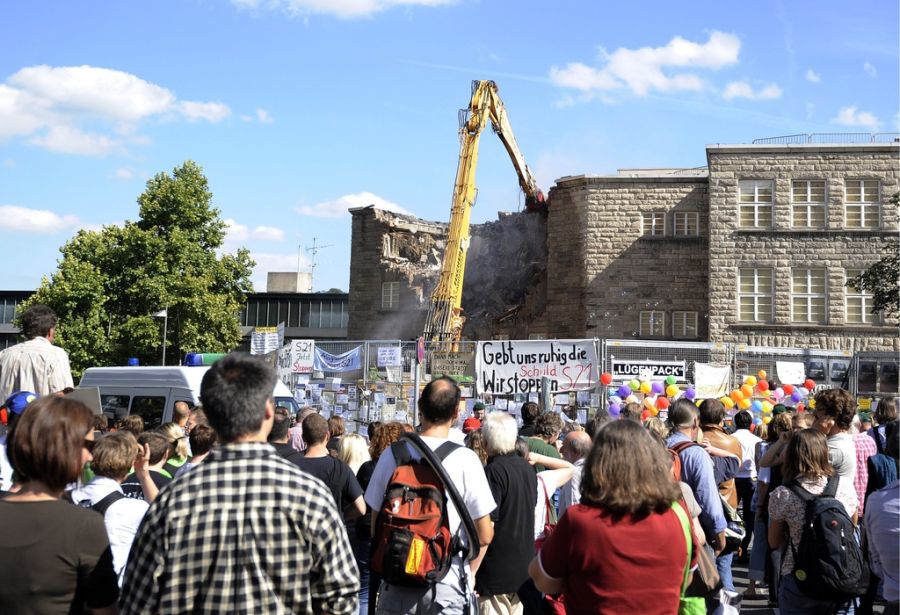 Stuttgart 21 Abrissarbeiten