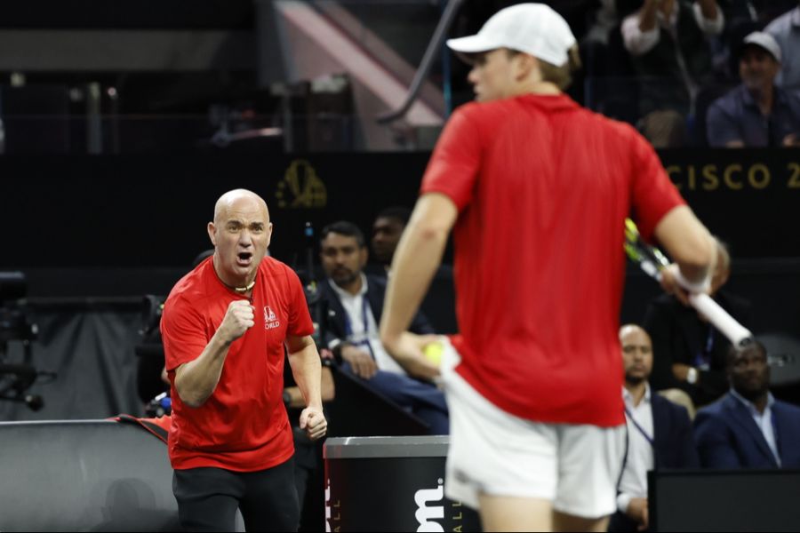 Die Tennis-Legende pushte seine Spieler stets mit viel Energie von der Spielerbank aus.