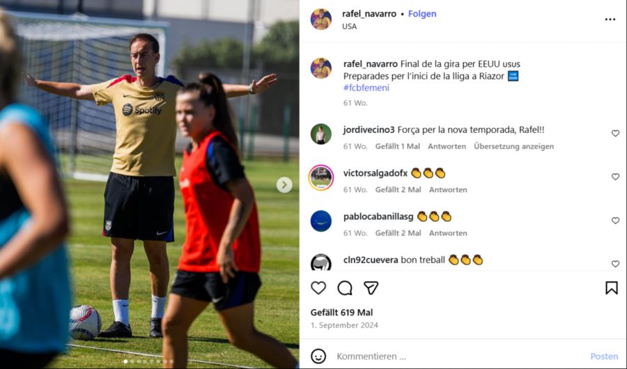 Rafel Navarro war zuletzt seit 2019 beim FC Barcelona engagiert.