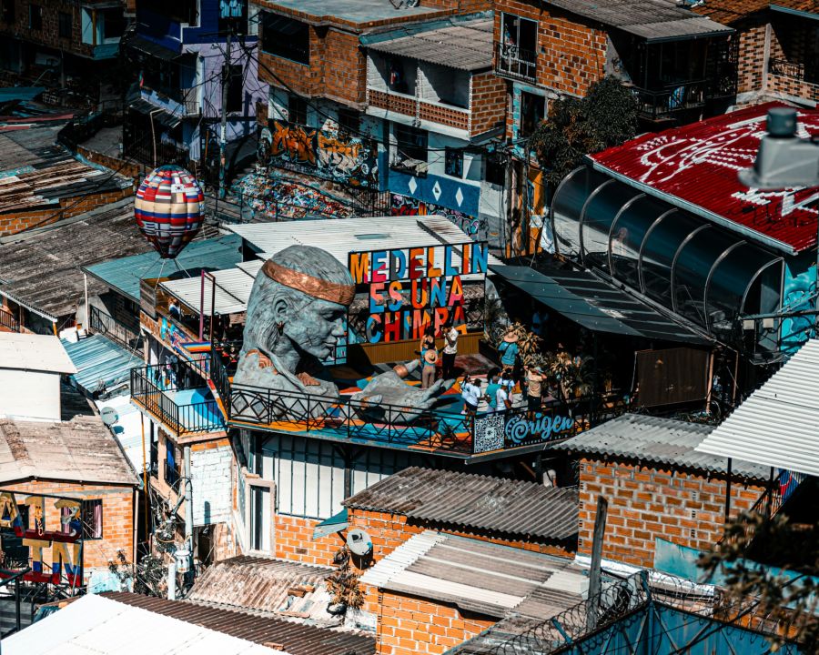 Medellin Kolumbien Comuna