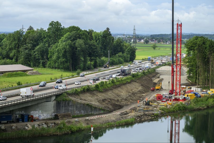 Die Baustelle gibt es bereits seit Mai.