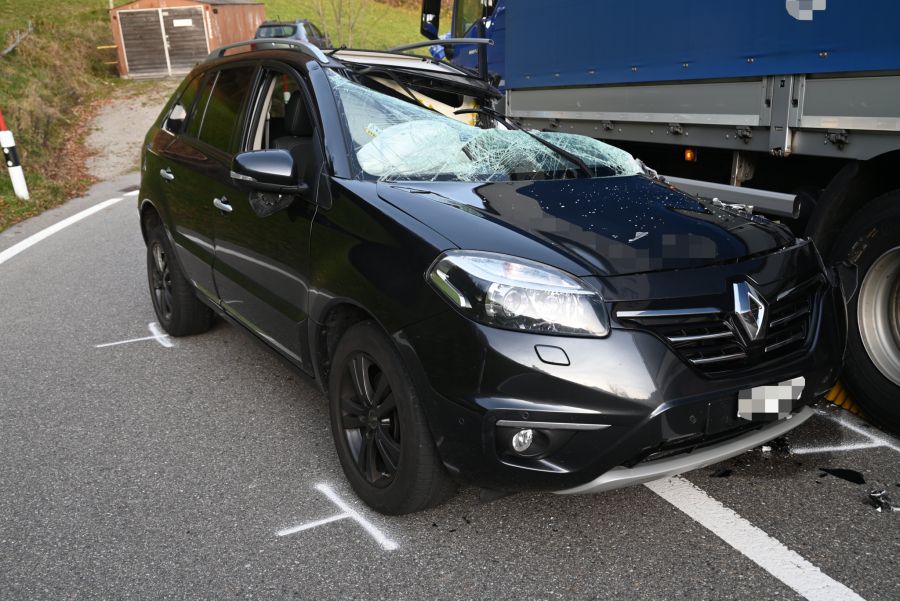 Die Autofahrerin wurde verletzt ins Spital gebracht.