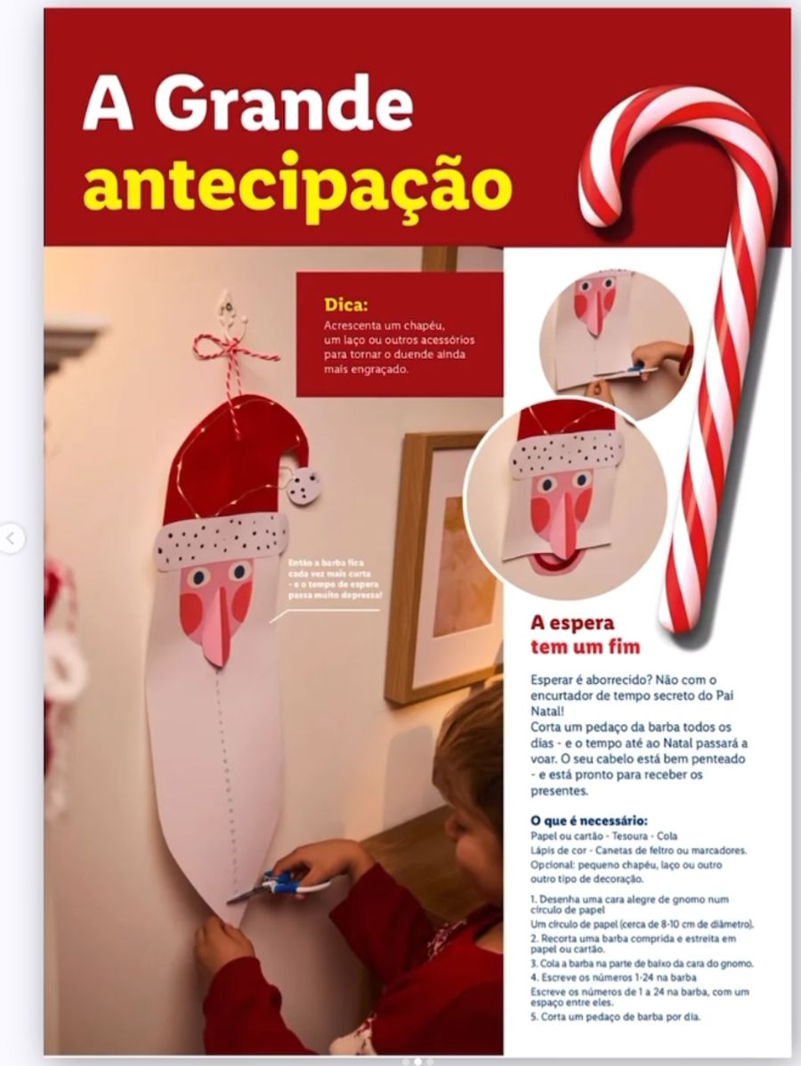 Der Wartewichtel tauchte auch in einem portugiesischen Werbekatalog von Lidl auf.