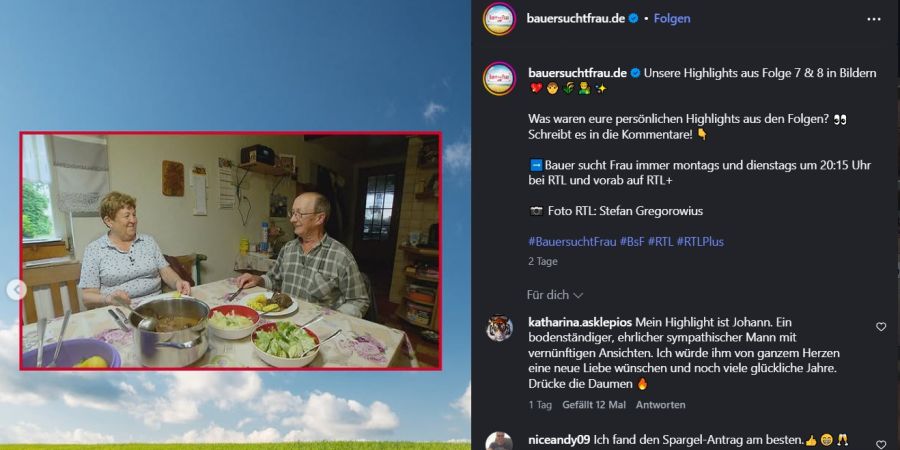bauer sucht frau instagram