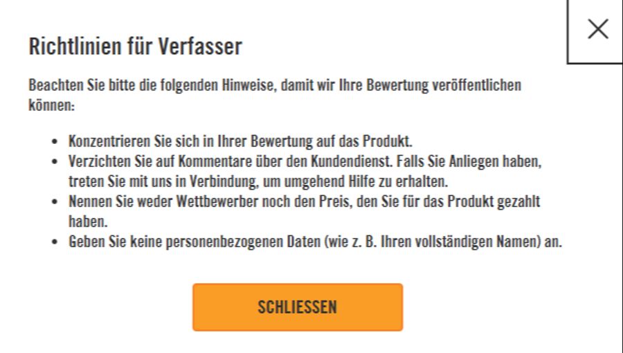 Doch Hornbach will, dass man sich nur auf das Produkt und nicht auf die Lieferung konzentriert.
