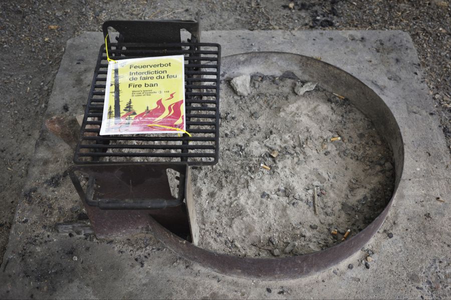 In den meisten Kantonen gilt ein Feuer- und Feuerwerksverbot.