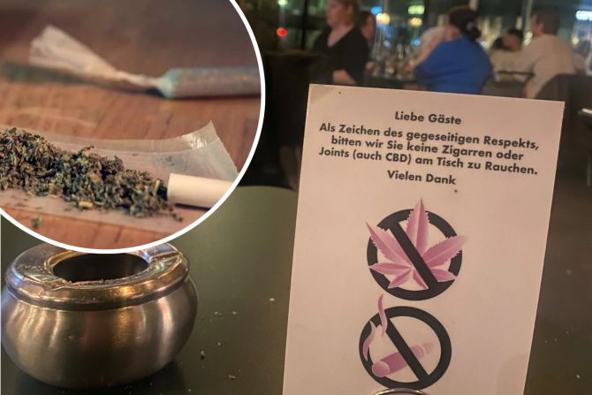 Im Grand Café Lochergut dürfen Gäste keine Joints rauchen.