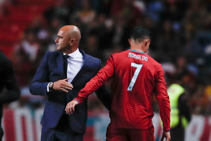 Trainer Roberto Martínez nimmt Ronaldo vom Platz – Portugal gewann das WM-Testspiel gegen Nigeria dennoch 2:1.