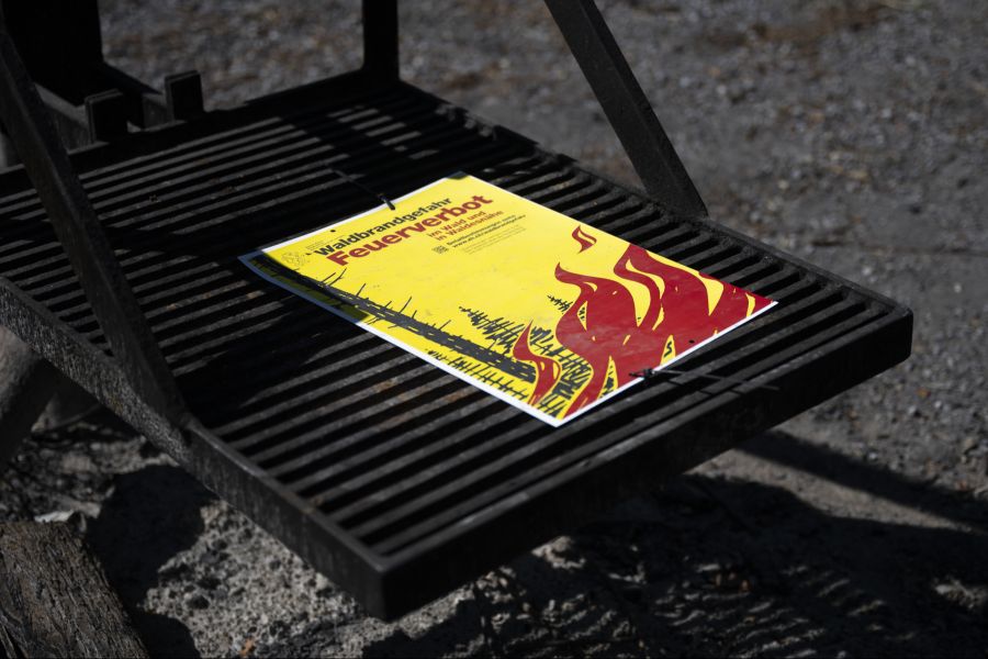 Waldbrandgefahr Käferberg Plakat