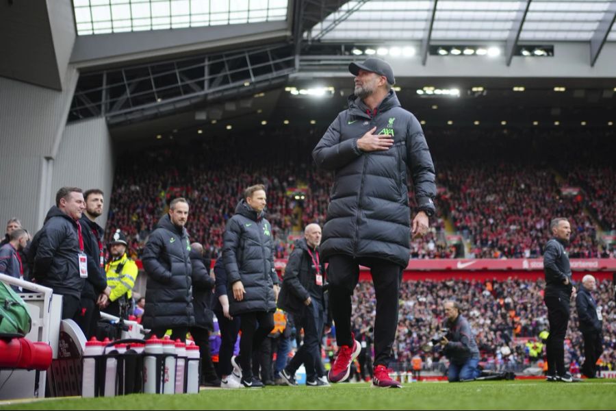 Liverpool hofft Trainer Jürgen Klopp mit einem Meistertitel zu verabschieden.