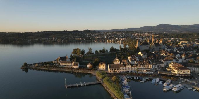 Blick auf Rapperswil. Rapperswil