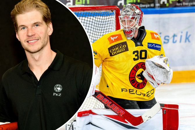 SCB-Goalie Connor Hughes. - Marcel Bieri