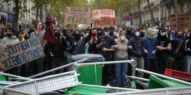 Schulproteste Frankreich Paris
