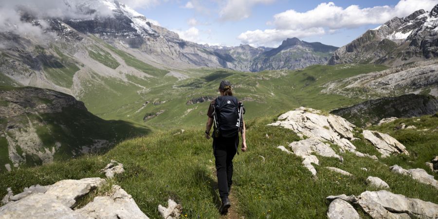 Perfektes Wanderwetter – in der ganzen Schweiz scheint die Sonne und es wird warm.