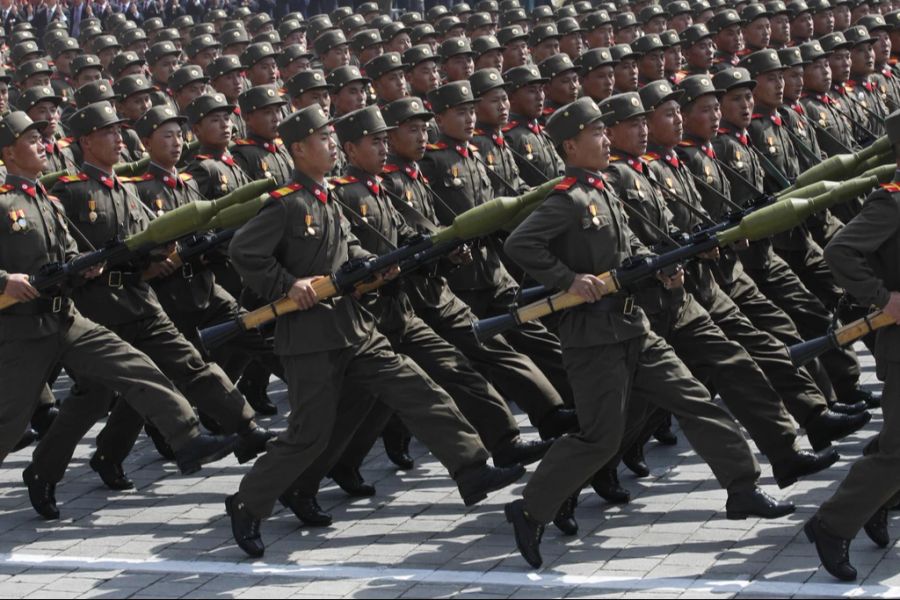 Rund 10'000 Soldaten soll Pjöngjang geschickt haben.