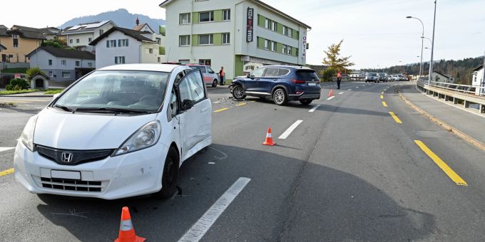 Kollision in Schüpfheim. Kollision in Schüpfheim.
