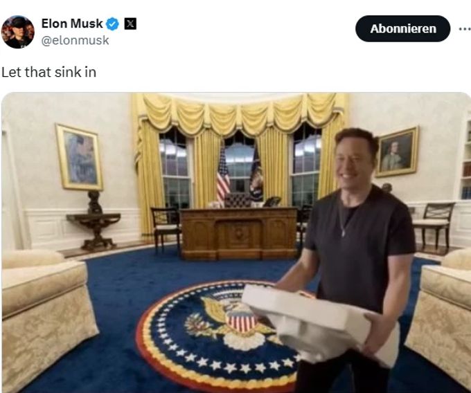 Tech-Milliardär Elon Musk zelebriert Donald Trumps Wahlerfolg auf Social Media. Elon Musk