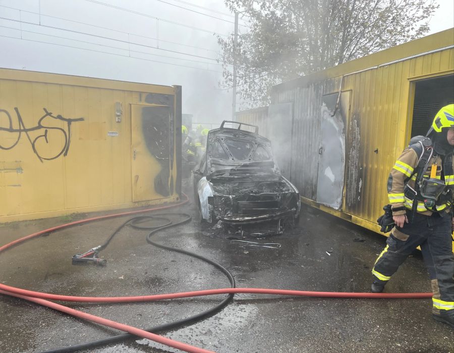 Die Feuerwehr konnte den Brand löschen.