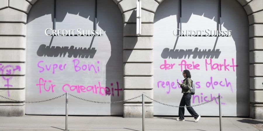 Schmierereien am heutigen 1. Mai 2024 in Zürich.