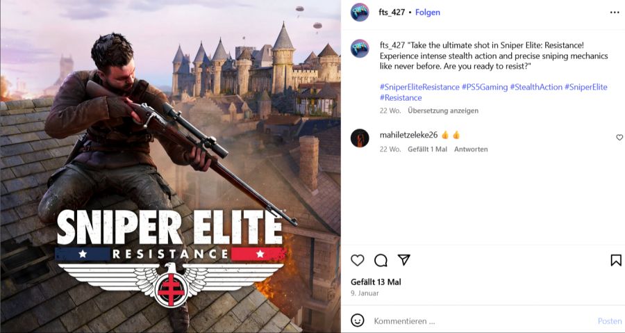 thunder sniper elite resistance