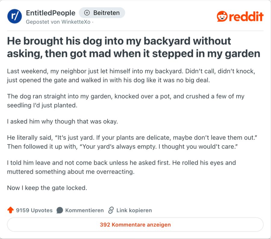 Reddit Post