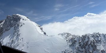 Dufourspitze Skitourengänger