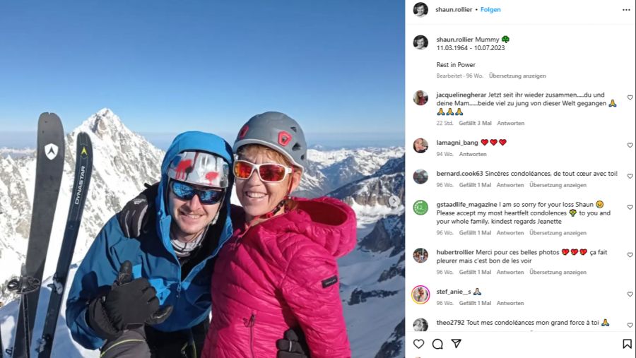 Die Leidenschaft für die Berge teilte Rollier mit seiner Mutter.