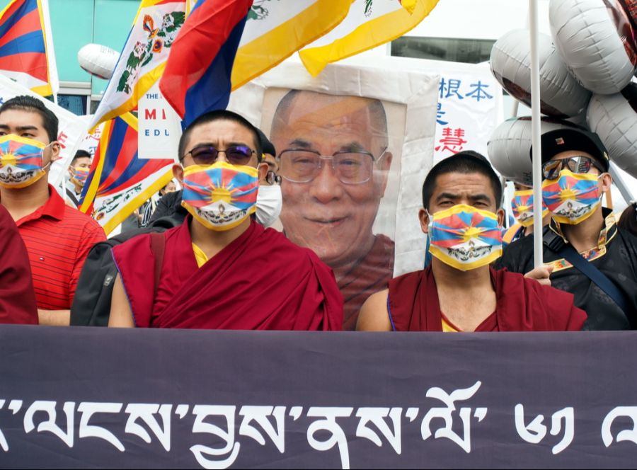 Protest Dalai Lama Nachfolge