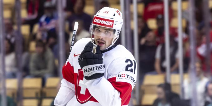 Kevin Fiala zeigt gegen die USA ein starkes Spiel. Kevin Fiala