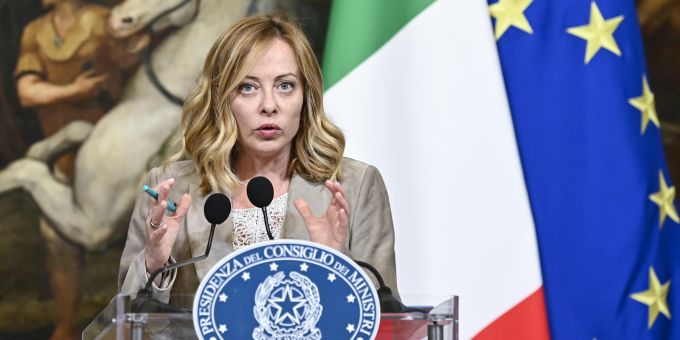 Italiens Premierministerin Giorgia Meloni. Giorgia Meloni