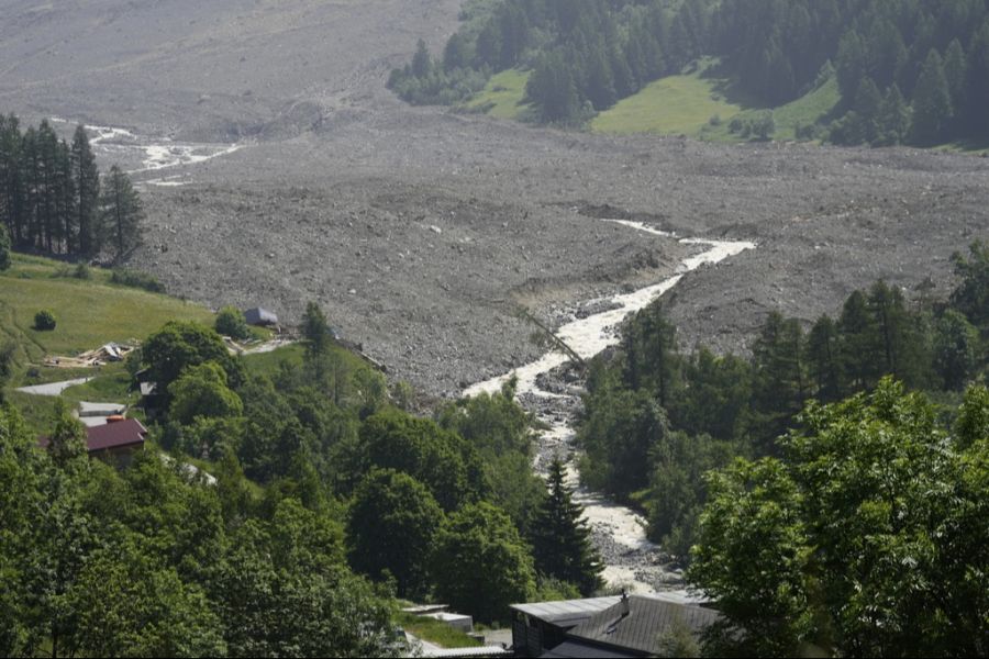 Das Dorf Blatten wurde fast vollständig zerstört.