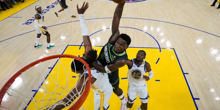 Minnesotas Anthony Edwards (M) trumpfte gegen Golden State vor allem nach der Pause auf.