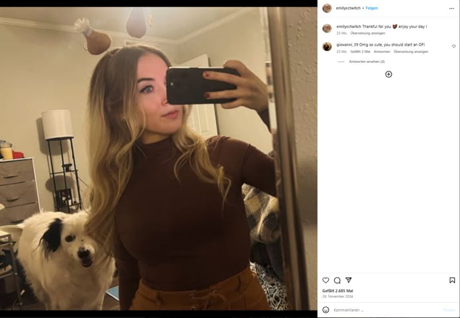 Seit bald vier Jahren streamt die 28-Jährige 24/7.