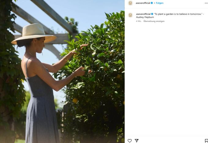 Die «As Ever»-Produkte sind Teil von Meghans neuem Lifestyle-Projekt. Meghan Markle