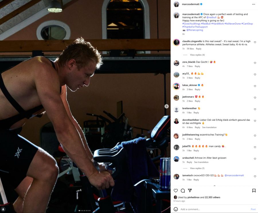 Marco Odermatt Training