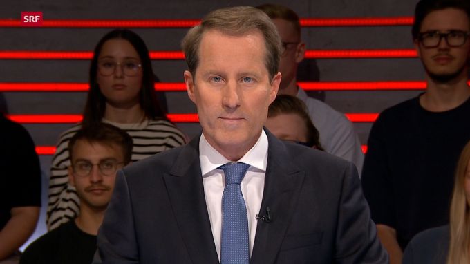 SVP-Nationalrat Thomas Aeschi in der «Arena». arena