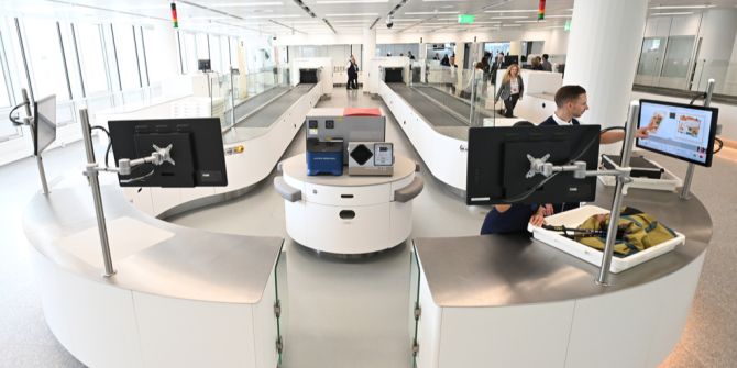 Flughafen Sicherheitskontrolle